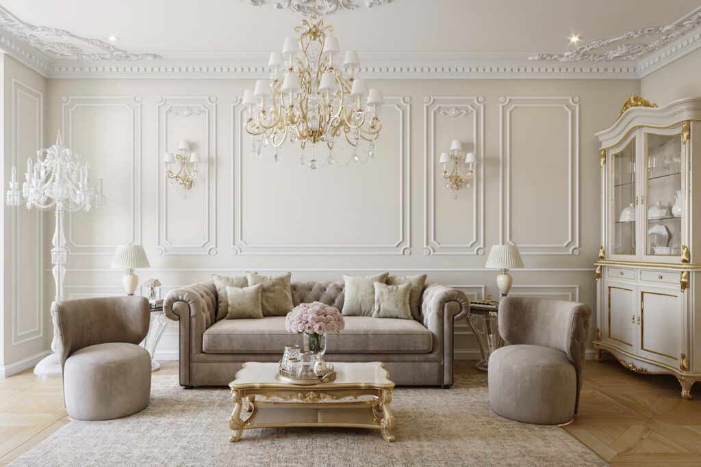 Классика в гостиной обстановке