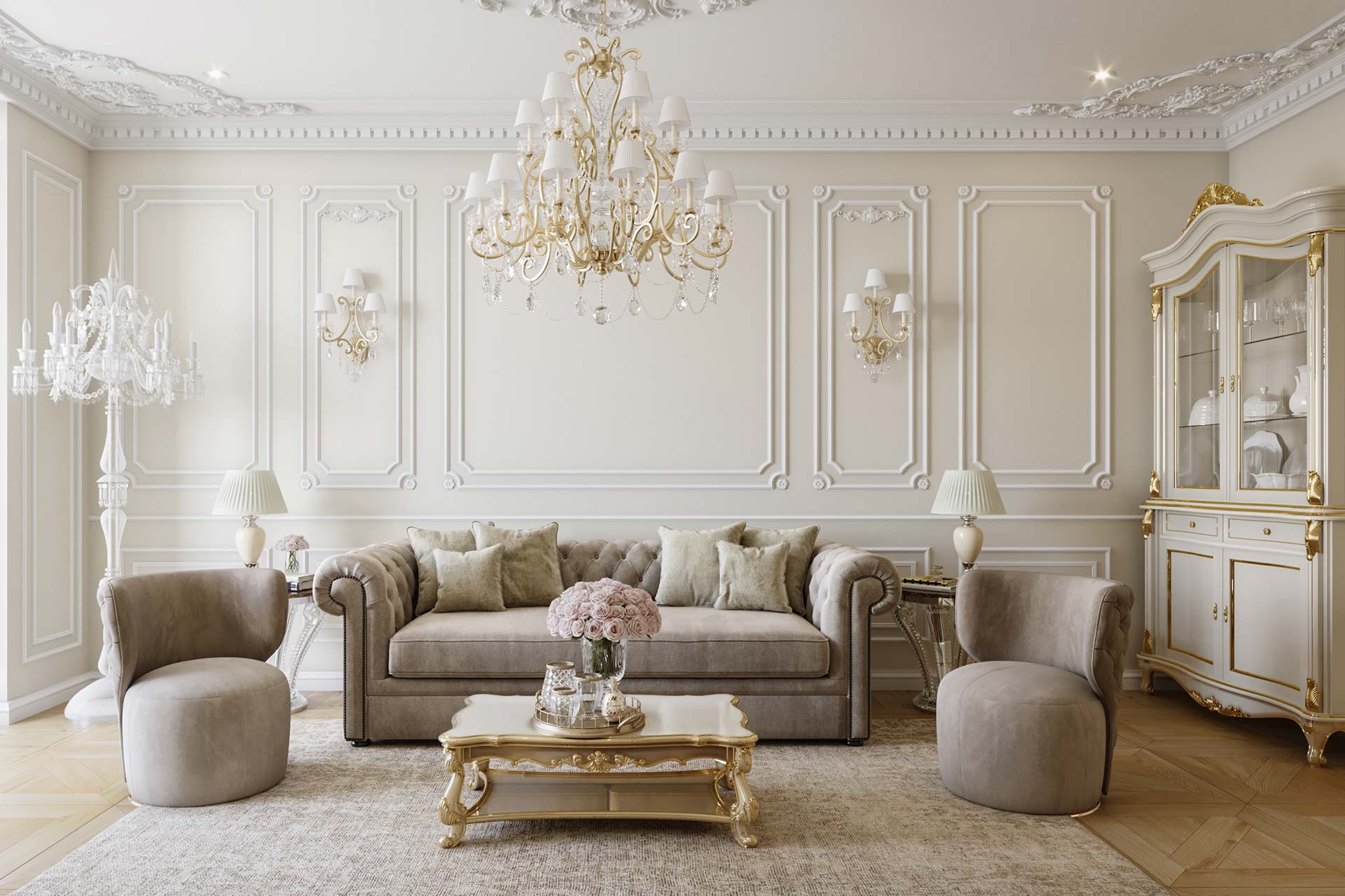 Фото 16 — Классика в гостиной обстановке