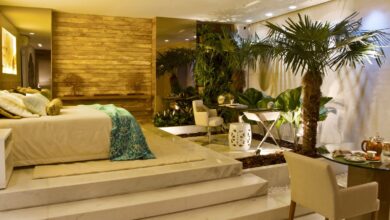 Photo of Тропический интерьер спальни