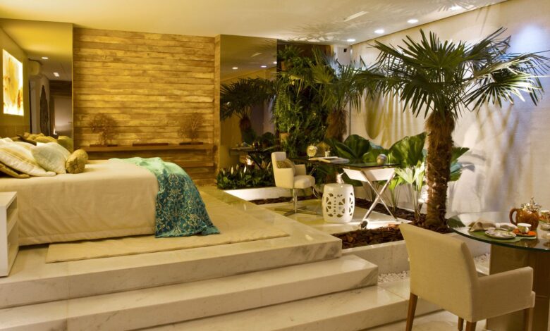 Photo of Тропический интерьер спальни